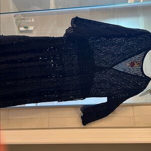 Johnny Was Black Long Sleeve Dress